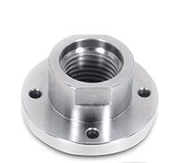 VAYEODEYU Piastra frontale per tornio per legno, Mandrino for tornio for lavorazione del legno con flangia frontale da 1 pollice x 8 TPI 50-150 mm(75mm (1 8tpi))