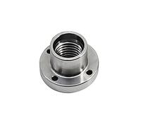 VAYEODEYU Piastra frontale per tornio per legno, Piastra frontale del mandrino manuale for tornio for lavorazione del legno in acciaio 1 pollice x 8 TPI 2 pollici di diametro esterno