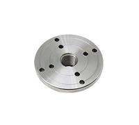 VAYEODEYU Piastra frontale per tornio per legno, Piastra frontale for mandrino for tornio da legno da 4 pollici e 100 mm in acciaio con M18 x 2,5, M33 x 3,5, 1 pollice x 8 TPI(M33 X 3.5)