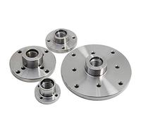 VAYEODEYU Piastra frontale per tornio per legno, Piastra frontale for mandrino for tornio da legno in acciaio inossidabile da 50-150 mm con filettature M18, M33, 1 pollice(150mm 1inchX8TPI)