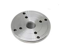 VAYEODEYU Piastra frontale per tornio per legno, Piastra frontale for mandrino for tornio for lavorazione del legno, pannello flangiato M33 x 3,5, filettatura 4 pollici, diametro acciaio