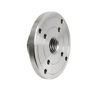 VAYEODEYU Piastra frontale per tornio per legno, Piastra frontale for mandrino for tornio in acciaio e legno M33x3,5 mm 1"x8TPI M18x2,5 mm 2-6 pollici(100mm 1inchx8tpi)