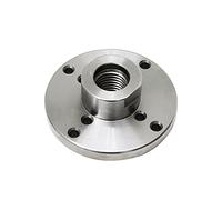 VAYEODEYU Piastra frontale per tornio per legno, Piastra frontale for tornio da legno da 4 pollici for filettature di diverse dimensioni(100mm 1inchx8tpi)