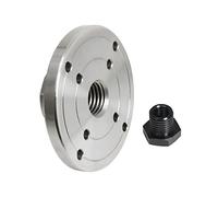 VAYEODEYU Piastra frontale per tornio per legno, Piastra frontale for tornio for legno da 2-6 pollici con filettatura M33 M18 da 1 pollice(100mm M18x2.5)