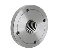 VAYEODEYU Piastra frontale per tornio per legno, Piastra frontale for tornio in acciaio con filettatura M18x2,5 da 3 pollici senza mandrino a vite