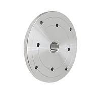 VAYEODEYU Piastra frontale per tornio per legno, Piastra frontale for tornio in acciaio da 6 pollici con filettatura M18x2,5 M33x3,5 1"x8TPI(M33 X 3.5)