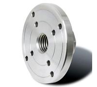 VAYEODEYU Piastra frontale per tornio per legno, Piastra frontale in acciaio for tornio for legno, diametro 50-150 mm, con dimensioni di filettatura opzionali(75mm M18x2.5)