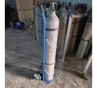 VAYEODEYU Portabombole di ossigeno, Carrello for bombole di ossigeno, carrello for bombole di ossigeno singole con maniglia, carrello for bombole di ossigeno con 2 catene di protezione, carrello for b