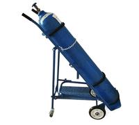 VAYEODEYU Portabombole di ossigeno, Carrello porta bombole di ossigeno Carrello porta bombole di ossigeno con 4 ruote, carrello porta bombole di ossigeno pieghevole, supporto porta bombole di gas blu/
