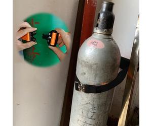 VAYEODEYU Portabombole di ossigeno, Supporto for bombola di ossigeno, supporto da parete for bombola di ossigeno, supporto for bombola di ossigeno con fibbia di sicurezza staccabile, supporto for bomb