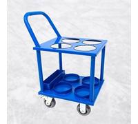 VAYEODEYU Portabombole di ossigeno, Supporto for bombole di ossigeno Carrello for bombole di ossigeno Contiene 4/6/8 bombole, Carrello for bombole di ossigeno for impieghi gravosi con 4 ruote, Carrell