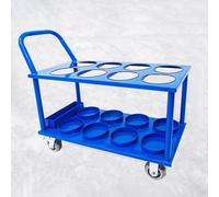 VAYEODEYU Portabombole di ossigeno, Supporto for bombole di ossigeno Carrello for bombole di ossigeno Contiene 4/6/8 bombole, Carrello for bombole di ossigeno for impieghi gravosi con 4 ruote, Carrell