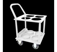 VAYEODEYU Portabombole di ossigeno, Supporto for bombole di ossigeno Carrello for bombole di ossigeno Contiene 4/6/8 bombole, Carrello for bombole di ossigeno for impieghi gravosi con 4 ruote, Carrell