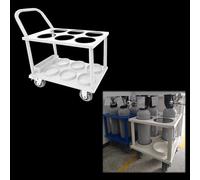VAYEODEYU Portabombole di ossigeno, Supporto for bombole di ossigeno Carrello porta bombole di ossigeno a 4 ruote, carrello for bombole di ossigeno da 6,3" di diametro, supporto for bombole di ossigen