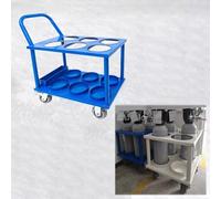 VAYEODEYU Portabombole di ossigeno, Supporto for bombole di ossigeno Carrello porta bombole di ossigeno a 4 ruote, carrello for bombole di ossigeno da 6,3" di diametro, supporto for bombole di ossigen