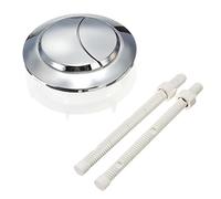 VAYEODEYU Pulsante del Serbatoio dell'Acqua della Toilette da 38 mm in ABS a Doppio Scarico con valvola Rotonda a 2 aste a Forma di Mezzaluna