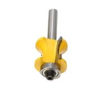 VAYEODEYU Punta for fresa semicircolare for incisione del legno, cuscinetto a sfere con gambo da 8 mm, dimensioni multiple(22mm)