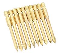 VAYEODEYU Punte da trapano con testa di lancia a triangolo con codolo esagonale in carburo 10 pezzi 6-12 mm for custodia in legno di vetro for piastrelle(10 pieces hexagonal 8mm)