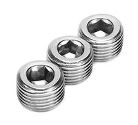 VAYEODEYU Raccordo per Tubi Flessibili, 3 Pezzi 1/2 Pollice NPT Tappo for Tubo Raccordo filettato Maschio Filettatura Interna connettore Accessori Auto