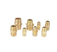 VAYEODEYU Raccordo per Tubo da Giardino in Ottone, Raccordo Riduttore for Tubi con nipplo Esagonale in Ottone da 1/8" a 3/4" NPT BSPT(Type 7)