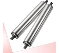 VAYEODEYU Rullo trasportatore, Rulli trasportatori di ricambio, confezione da 2, 1-1,5 pollici, lunghezze multiple, magazzini for la lavorazione del legno(Dia 38mm(1.5"),L 350 mm(13.8"))