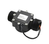 VAYEODEYU Sensore di flusso dell'acqua, Contatore misuratore di portata digitale con filettatura esterna DN32 2-120L/min Acqua Carburante