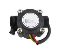 VAYEODEYU Sensore di flusso dell'acqua, Sensore di flusso elettromagnetico YF-S201B digitale 1-30L/Min filettatura esterna multicolore(S201B black)