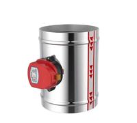 VAYEODEYU Serranda d'aria elettrica in acciaio inossidabile | 80-200 mm DC12V/DC24V/AC24V/AC220V HVAC: controllo del flusso d'aria(100mm,AC220V)