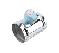 VAYEODEYU Serranda for condotto d'aria motorizzata in acciaio inossidabile | 100 mm 125 mm 150 mm Solo con interruttore A: for il controllo del flusso d'aria HVAC(125mm,With Switch)