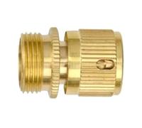 VAYEODEYU Splitter for tubo da giardino in ottone da 3/4" 1-2-4 vie con impugnatura chiusa for rubinetto dell'acqua(Quickconnector Eu)