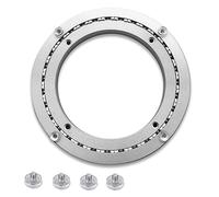 VAYEODEYU Tavolo con Piatto Girevole in Alluminio, Base Girevole in Alluminio con Cuscinetto Girevole Lazy Susan for Monitor TV da Tavolo Argento 8-32 Pollici(18 Inches (450mm))