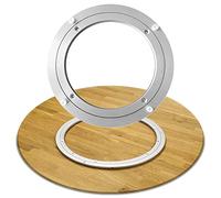 VAYEODEYU Tavolo con Piatto Girevole in Alluminio, Cuscinetto a Sfere Girevole in Lega di Alluminio Lazy Susan con Rotazione a 360°, Dimensioni Multiple(10 Inches (250mm))