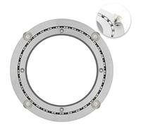 VAYEODEYU Tavolo con Piatto Girevole in Alluminio, Cuscinetto for Giradischi Lazy Susan, Girevole a 360 Gradi, in Lega di Alluminio, Argento, Diverse Dimensioni(28 Inches (700mm))