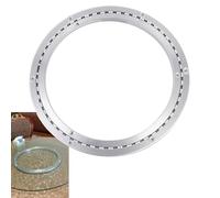 VAYEODEYU Tavolo con Piatto Girevole in Alluminio, Cuscinetto for Giradischi Lazy Susan in Lega di Alluminio Argento 8-32 Pollici(18 Inches (450mm))