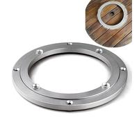 VAYEODEYU Tavolo con Piatto Girevole in Alluminio, Giradischi Girevole Lazy Susan in Lega di Alluminio a 360 Gradi, Argento, 5-32 Pollici(16 Inches (400mm))