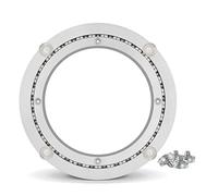 VAYEODEYU Tavolo con Piatto Girevole in Alluminio, Lazy Susan Girevole a 360 Gradi con Cuscinetto in Lega di Alluminio Argento da 8 a 32 Pollici(18 Inches (450mm))