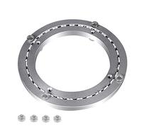 VAYEODEYU Tavolo con Piatto Girevole in Alluminio, Piastra Girevole con Cuscinetto for Giradischi Lazy Susan in Lega di Alluminio, Argento, Diverse Misure(18 Inches (450mm))