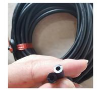 VAYEODEYU Tubi in gomma, Tubo in lattice elastico da 1 metro in gomma flessibile Fascia for tubo in gomma 6x12mm 6x13mm 7x14mm 5x10mm 3x10mm 3x12mm 3x14mm 3x16mm 3x18mm elastico di scarico(6x13mm Blac