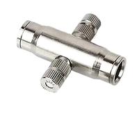 VAYEODEYU Ugelli nebbiogeni da giardino in ottone ad alta pressione da 12 pezzi 0,1-1,0 mm con connettore rapido da 3/8"(Nozzles+twohole 180°,0.8mm)