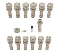 VAYEODEYU Ugelli nebulizzatori in ottone 50 pezzi 0,1-0,6 mm for il controllo del raffreddamento esterno del giardino(03.mm)