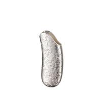 Vayliro 2 pezzi copertura per accendini in metallo per accendini vintage mini custodia per accendini BIC J5 accendini riutilizzabili copertura valigetta accendino argento A