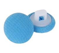 Vayliro Bottoni con rivestimento in tessuto, bottoni in plastica, bottoni per il cucito, bottoni rotondi, per lavori a maglia, trench, 100 pezzi, blu mare, 1,5 mm