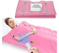 VAYOTOY Coperta per Sauna a Infrarossi, Coperta per Sauna a 2 Zone per uso Domestico, Design Portatile per il Relax e la Disintossicazione più Elevati, Controllo del Timer, 180 * 80CM