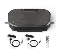 VAYOTOY Pedana Vibrante Dimagrante Elastici Fitness, Potente Pedana Vibrante per la Costruzione e la Modellazione Muscolare,120 Velocità, Altoparlante Bluetooth Vibration Plate Exercise Machine