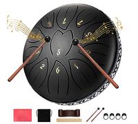 VAYOTOY Tamburo 6 Pollici e 11 note, Handpan Strumenti Musicali Percussione C-Key Rain Drum con Borsa Morbida, Libro di Musica, 2 Mazzuoli per la Meditazione o lo Yoga