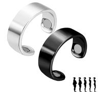 Vayro Ring, 2025 New Vayro Ring for Women Men, Vayro Rings Original Magnetic Wellness Rings, Adjustable, Light Weight, Water-Resistant (2Pcs C)