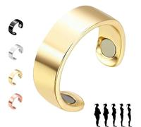 Vayro Ring, 2025 New Vayro Ring for Women Men, Vayro Rings Original Magnetic Wellness Rings, Adjustable, Light Weight, Water-Resistant (Gold)