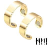 Vayro Ring, 2025 New Vayro Ring for Women Men, Vayro Rings Original Magnetic Wellness Rings, Adjustable, Light Weight, Water-Resistant (2*Gold)