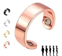 Vayro Ring, 2025 New Vayro Ring for Women Men, Vayro Rings Original Magnetic Wellness Rings, Adjustable, Light Weight, Water-Resistant (Rose Gold)