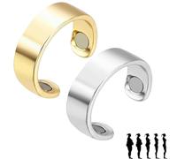 Vayro Ring, 2025 New Vayro Ring for Women Men, Vayro Rings Original Magnetic Wellness Rings, Adjustable, Light Weight, Water-Resistant (2Pcs B)
